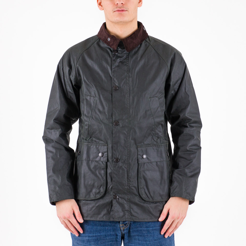 SL Bedale Waxed Cotton Jacket Sage - Barbour | The Firm Shop