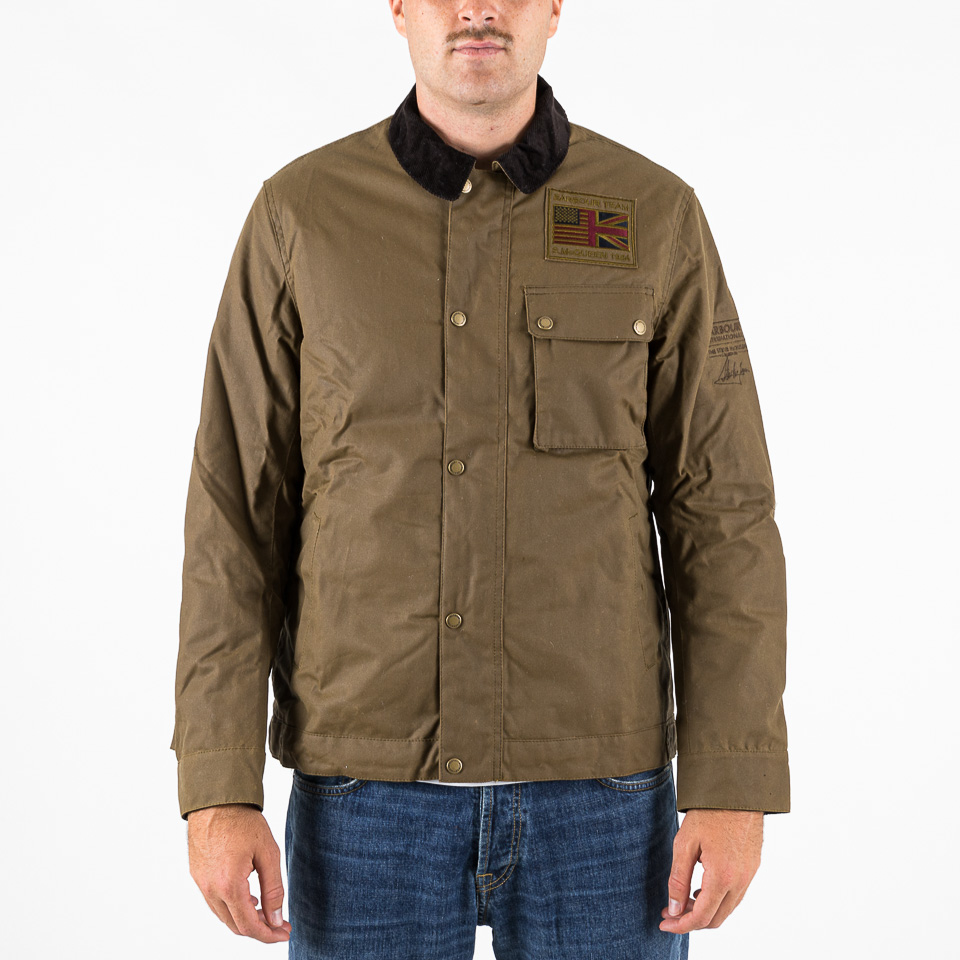 Steve McQueen Workers Wax Jacket Sand - Barbour International