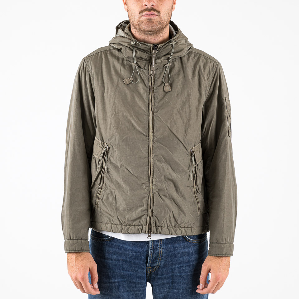 Chrome-R Hooded Padded Utility Jacket Walnut - C.P. Company | The