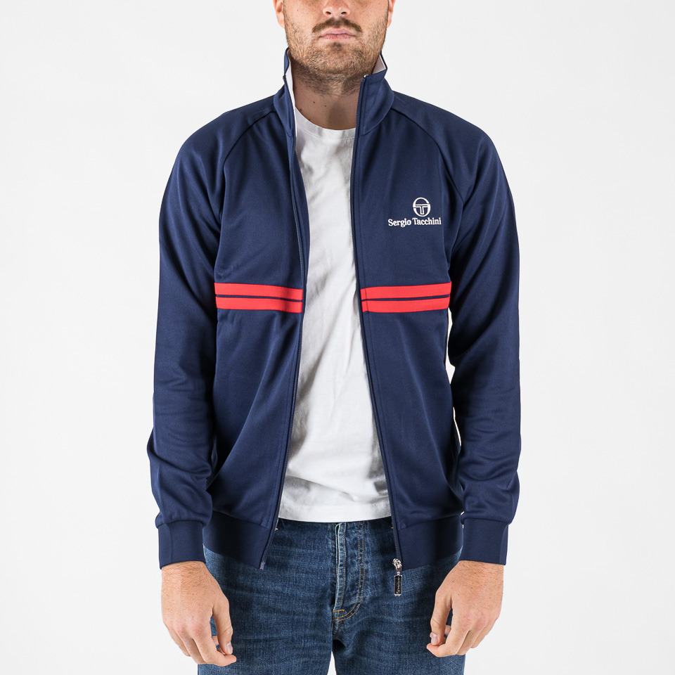 Buy Sergio Tacchini Ilan Tuta Da Allenamento Uomini Blu Scuro, Bianco Buy Sergio Tacchini Ilan Tuta Da Allenamento Uomini Blu Scuro, Bianco