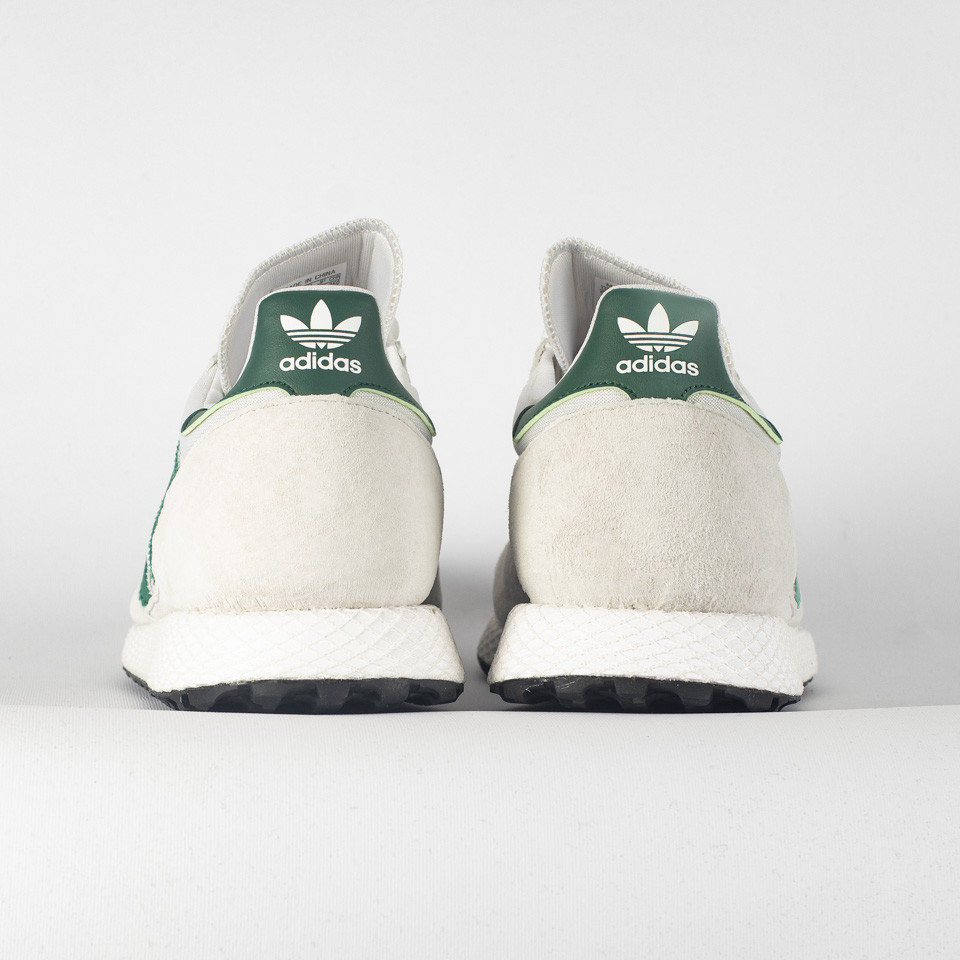 adidas gazelle silver green womens Adidas Forest Grove Black/White