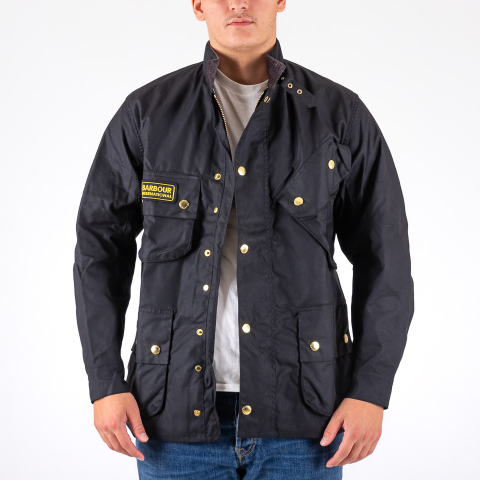 Barbour International ジャケット XL Original Waxed Jacket Black - Barbour International | The Firm Shop