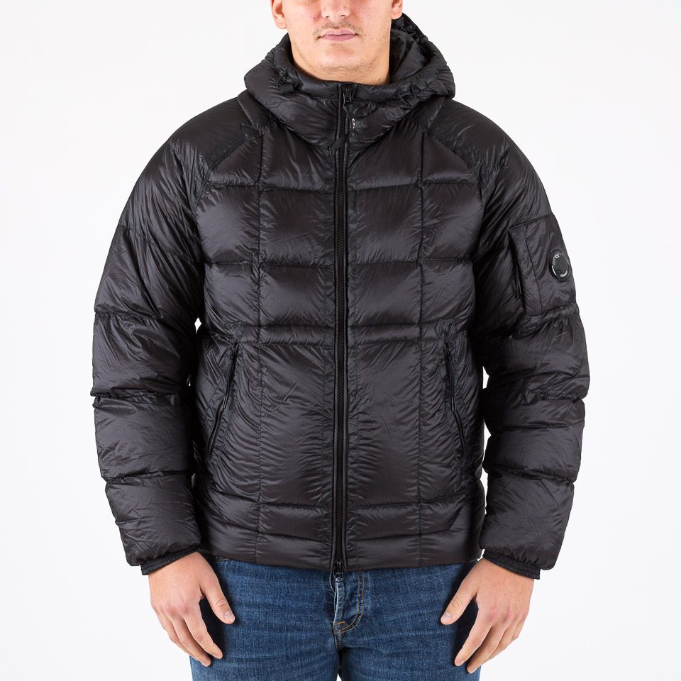 D.D. Shell Hooded Down Jacket Black - C.P. Company | The Firm Shop