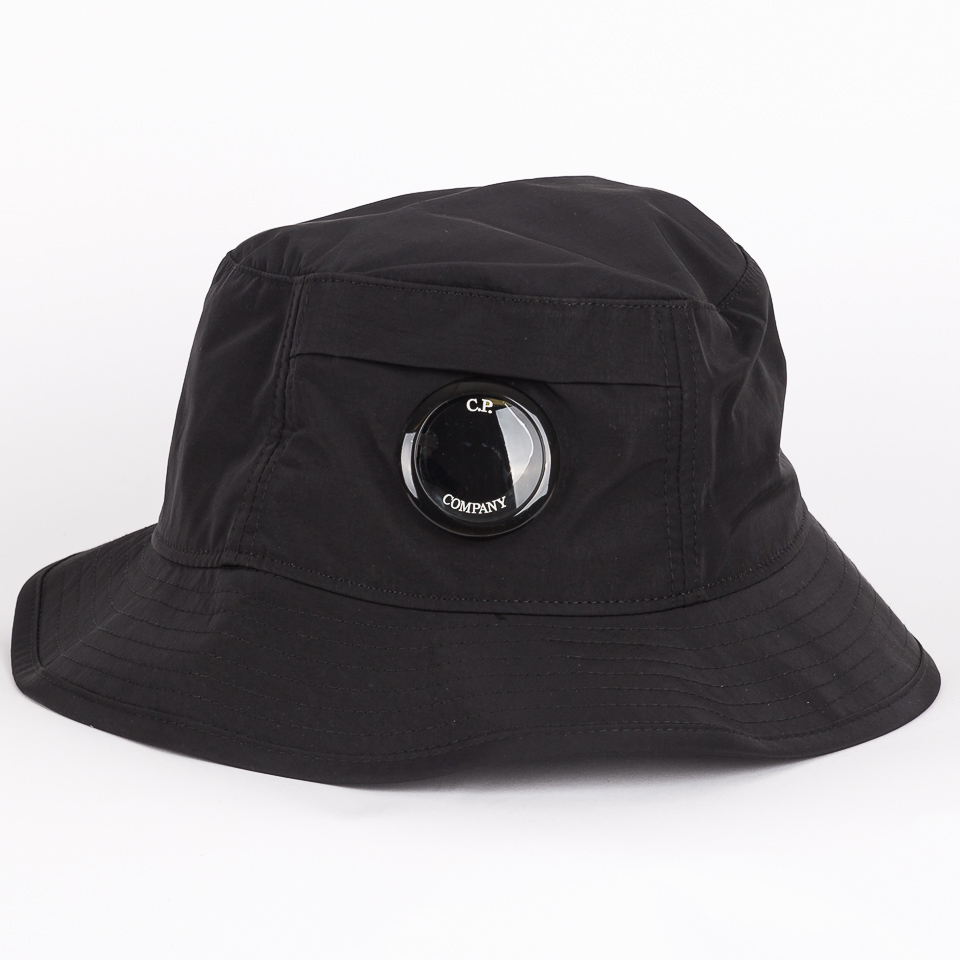 Chrome-R Lens Bucket Hat Black - C.P. Company | The Firm Shop