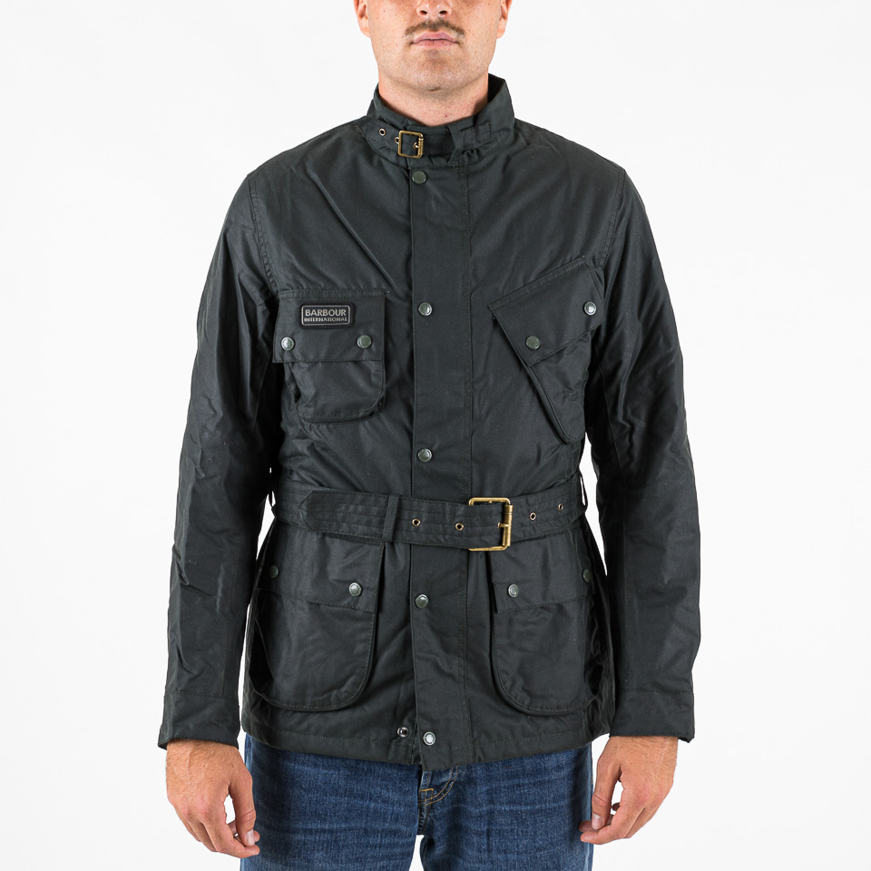 【ysak】Barbour SL INTERNATIONAL JACKET Winter SL International Wax Jacket Sage - Barbour International